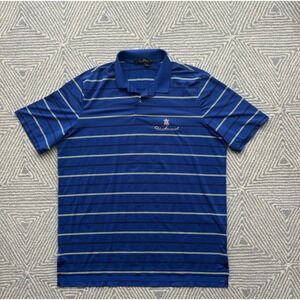 RLX Ralph Lauren Old Memorial Polo Shirt‎ - Blue/Black/Green - XL